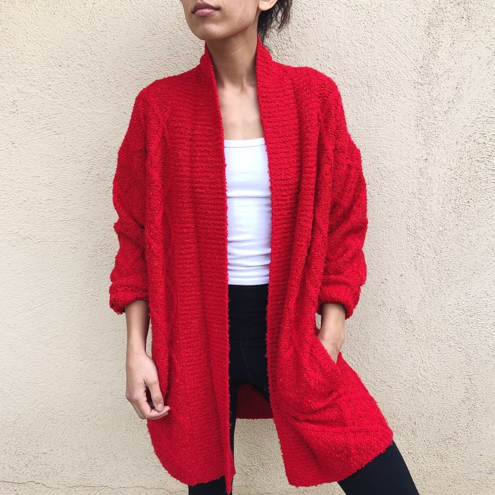 Vintage Red Cardigan